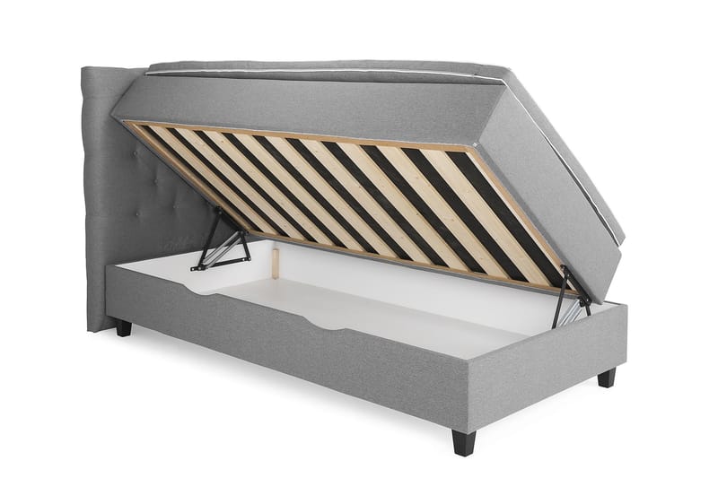 Säilytyssänky Boxford 105x200 - Vaaleanharmaa - Huonekalut - Sänky - Jenkkisängyt