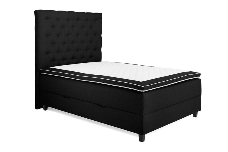 Säilytyssänky Boxford 140x200 - Musta - Huonekalut - Sänky - Sängyt säilytystilalla