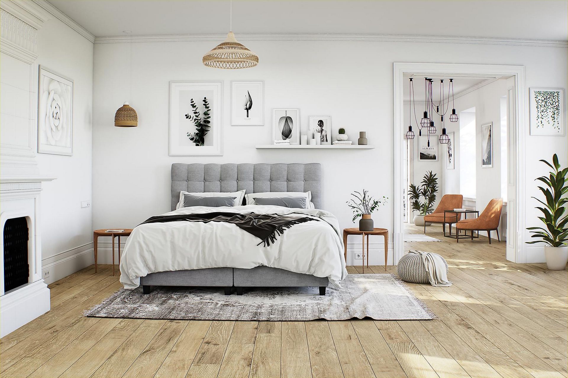 Säilytyssänky Boxford 140x200 - Vaaleanharmaa - Huonekalut - Sänky - Jenkkisängyt