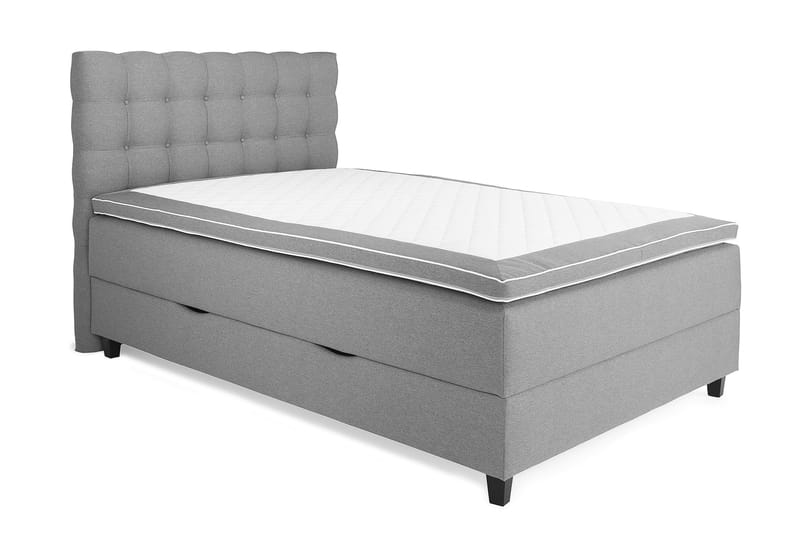 Säilytyssänky Boxford 140x200 - Vaaleanharmaa - Huonekalut - Sänky - Sängyt säilytystilalla