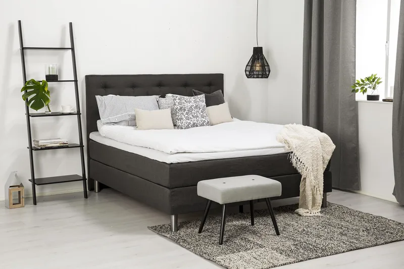 Sänkypaketti Belmond Tummanharmaa - 160x200 - Huonekalut - Sänky - Parisänky