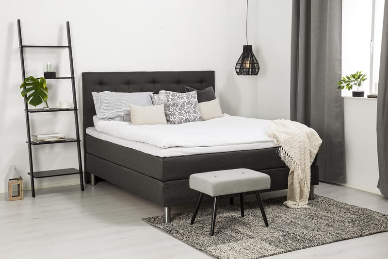 Sänkypaketti Belmond Tummanharmaa - 180x200 - Huonekalut - Sänky - Parisänky