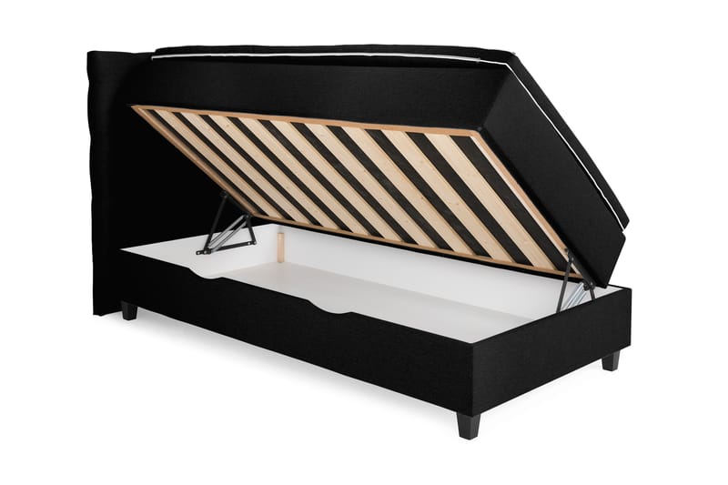 Sänkypaketti Boxford 105x200 Säilytyssänky - Musta - Huonekalut - Sänky - Sängyt säilytystilalla