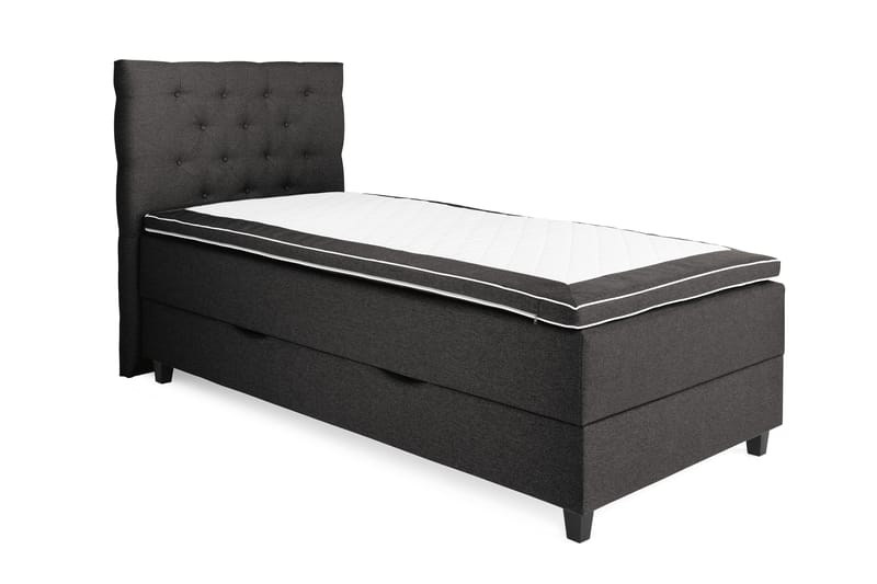 Sänkypaketti Boxford 105x200 Säilytyssänky - Tummanharmaa - Huonekalut - Sänky - Jenkkisängyt