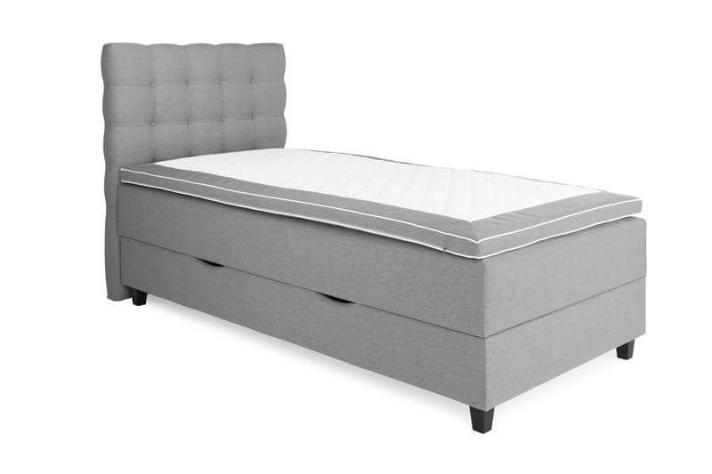 Sänkypaketti Boxford 105x200 Säilytyssänky - Vaaleanharmaa - Huonekalut - Sänky - Jenkkisängyt
