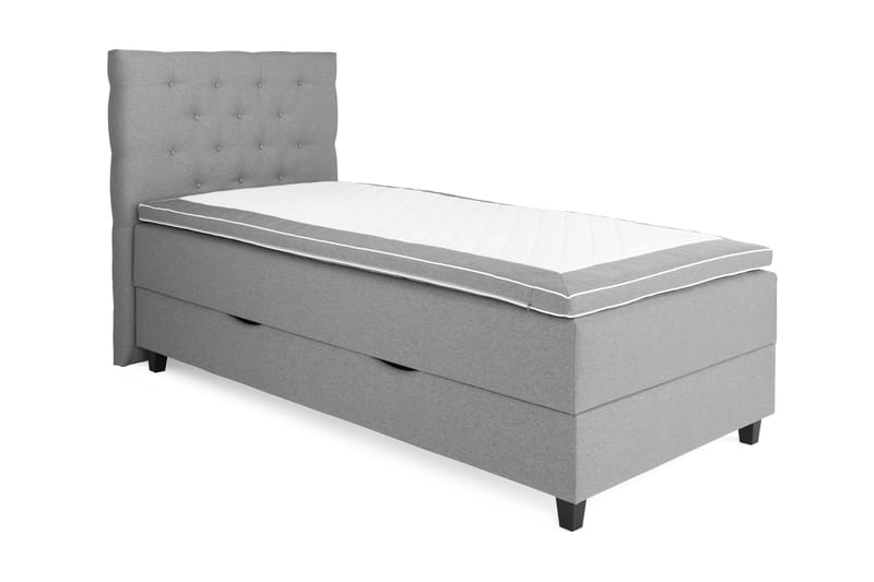 Sänkypaketti Boxford 105x200 Säilytyssänky - Vaaleanharmaa - Huonekalut - Sänky - Jenkkisängyt