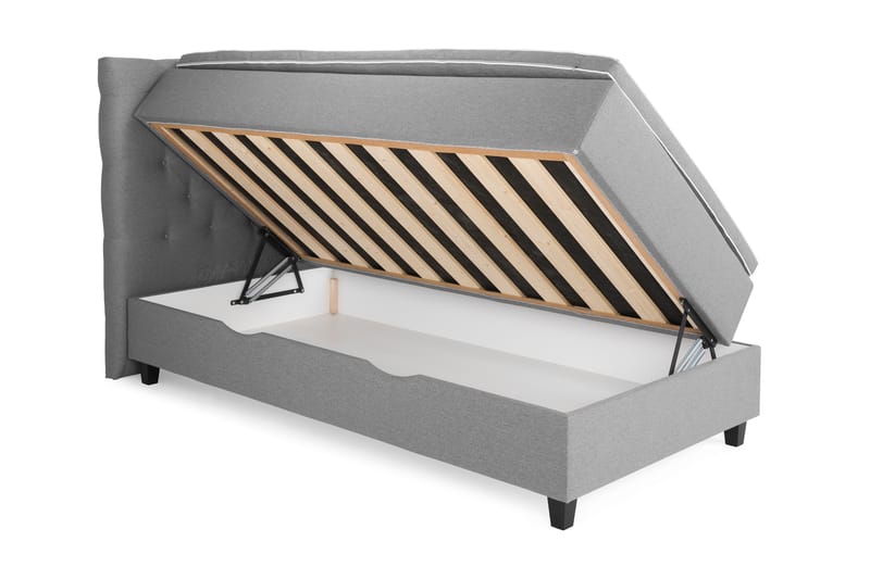 Sänkypaketti Boxford 105x200 Säilytyssänky - Vaaleanharmaa - Huonekalut - Sänky - Jenkkisängyt