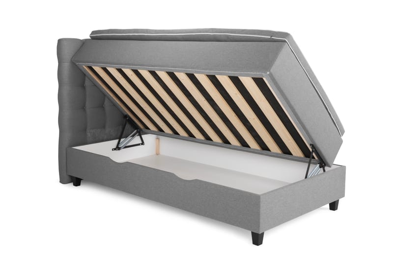 Sänkypaketti Boxford 105x200 Säilytyssänky - Vaaleanharmaa - Huonekalut - Sänky - Jenkkisängyt