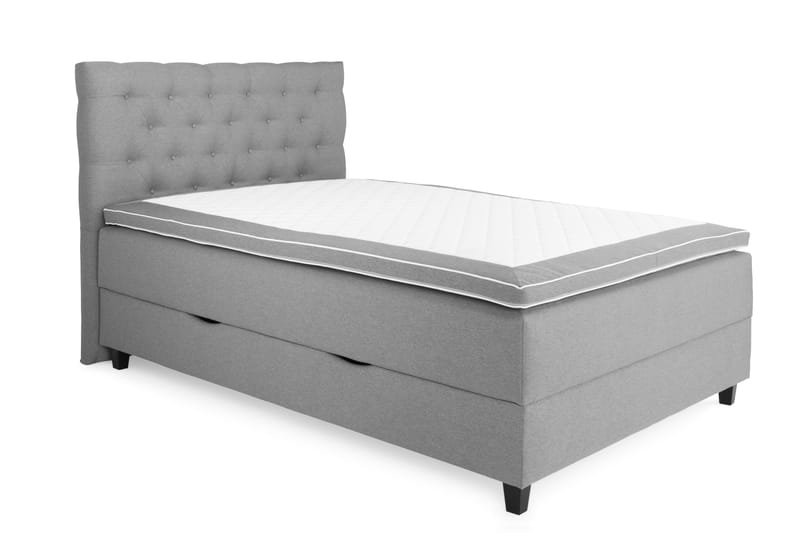 Sänkypaketti Boxford 140x200 Säilytyssänky - Vaaleanharmaa - Huonekalut - Sänky - Jenkkisängyt