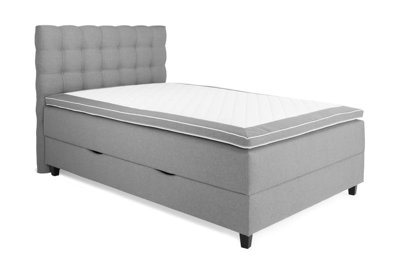 Sänkypaketti Boxford 140x200 Säilytyssänky - Vaaleanharmaa - Huonekalut - Sänky - Jenkkisängyt