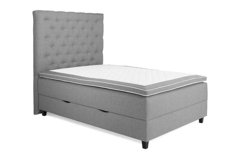 Sänkypaketti Boxford 140x200 Säilytyssänky - Vaaleanharmaa - Huonekalut - Sänky - Jenkkisängyt