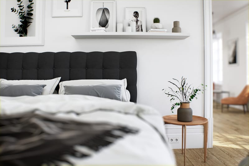 Sänkypaketti Boxford 160x200 Säilytyssänky - Musta - Huonekalut - Sänky - Sängyt säilytystilalla