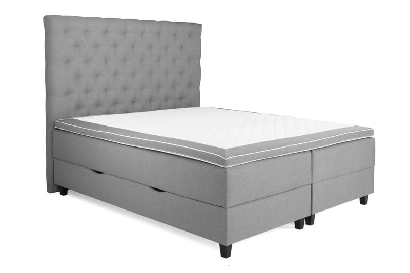 Sänkypaketti Boxford 160x200 Säilytyssänky - Vaaleanharmaa - Huonekalut - Sänky - Jenkkisängyt