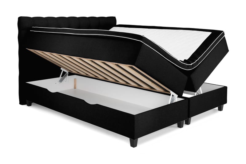 Sänkypaketti Boxford 180x200 Säilytyssänky - Musta - Huonekalut - Sänky - Sängyt säilytystilalla