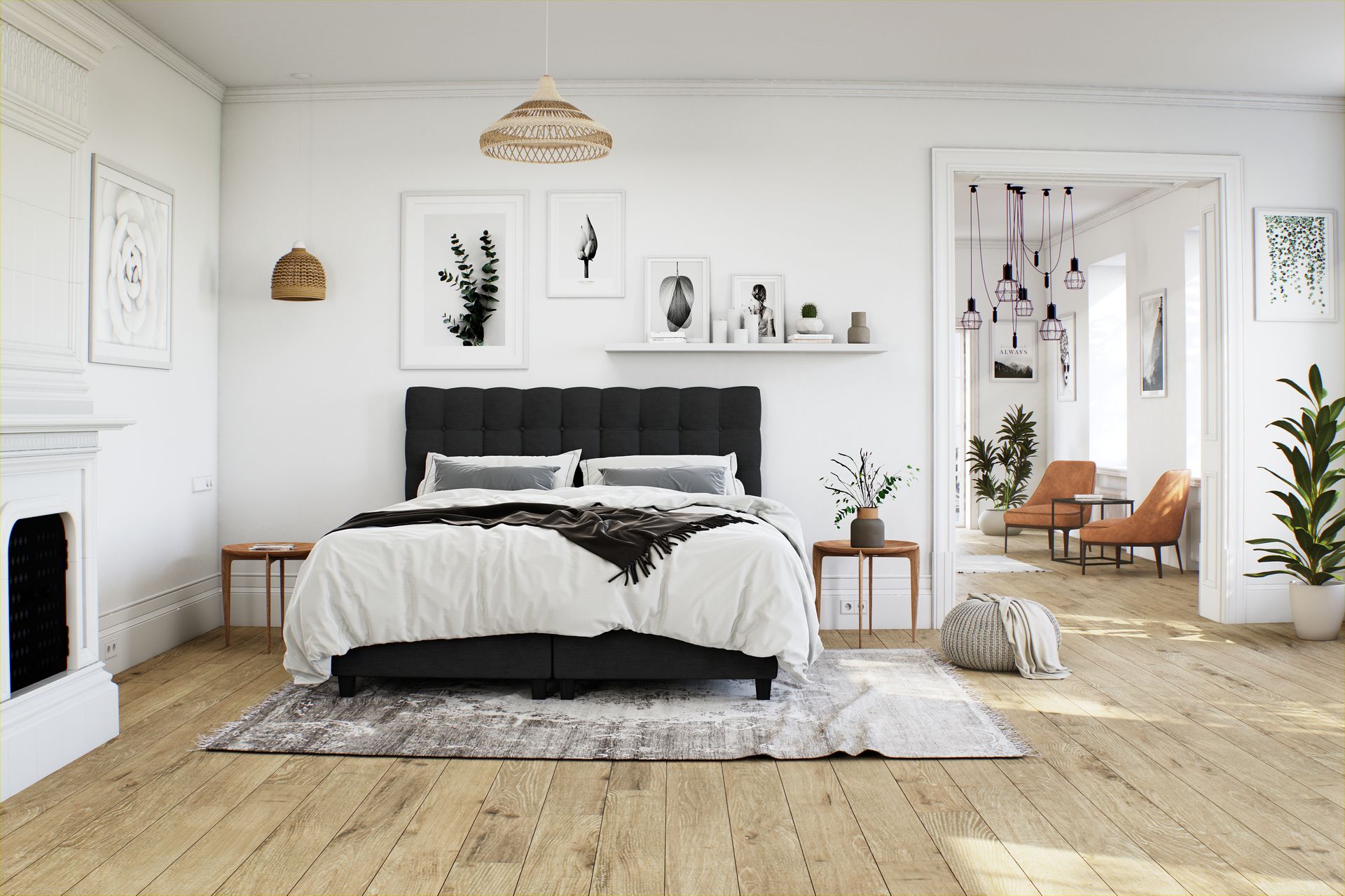 Sänkypaketti Boxford 180x200 Säilytyssänky - Musta - Huonekalut - Sänky - Sängyt säilytystilalla
