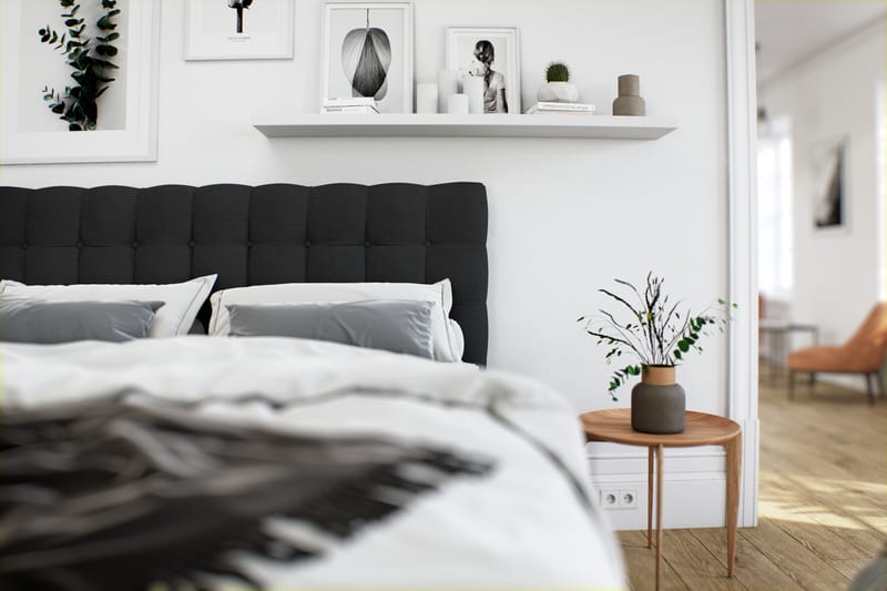 Sänkypaketti Boxford 180x200 Säilytyssänky - Musta - Huonekalut - Sänky - Sängyt säilytystilalla