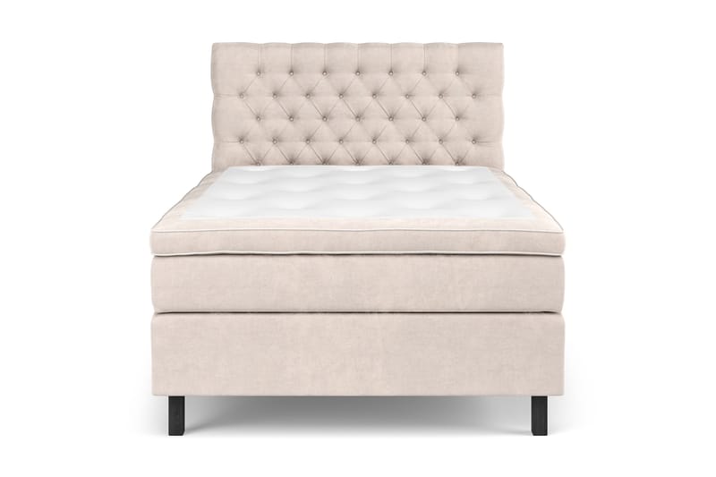 Sänkypaketti Celine 120x200 cm Sametti - Beige - Huonekalut - Sänky - Jenkkisängyt