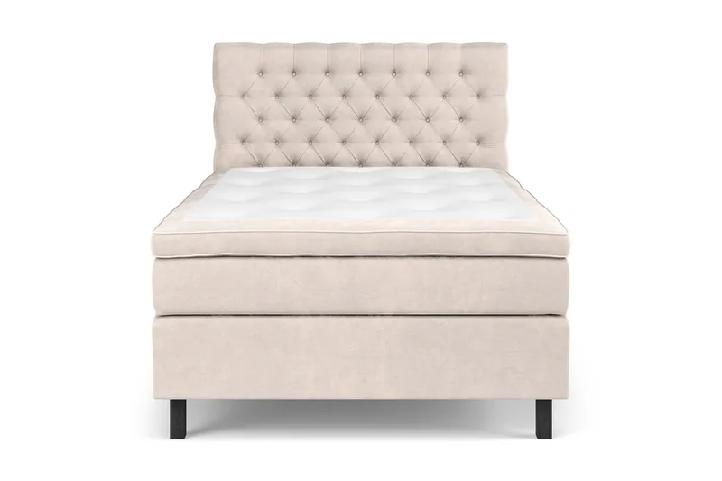 Sänkypaketti Celine 120x200 cm Sametti - Beige - Huonekalut - Sänky - Jenkkisängyt