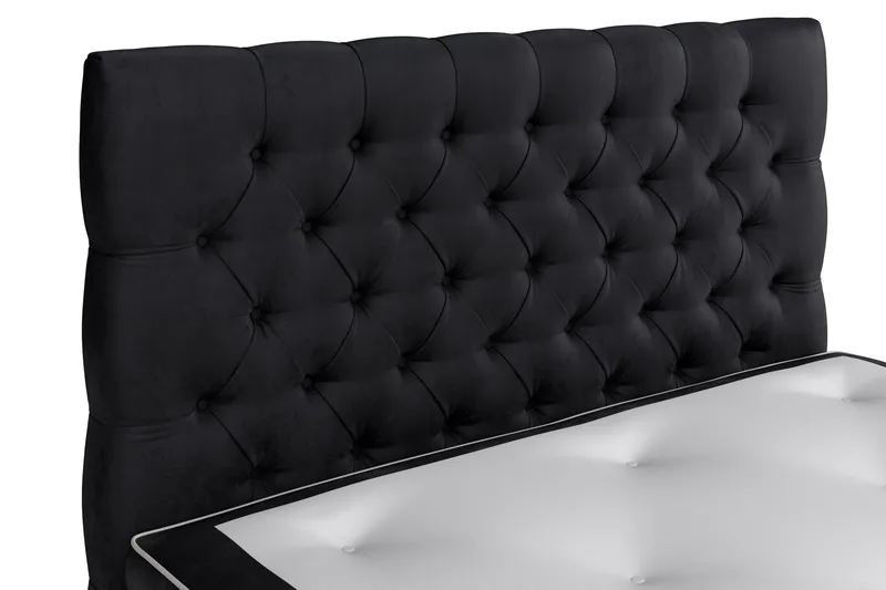 Sänkypaketti Celine 120x200 cm Sametti - Musta - Huonekalut - Sänky - Jenkkisängyt