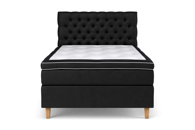 Sänkypaketti Celine 140x200 cm Sametti - Musta - Huonekalut - Sänky - Jenkkisängyt