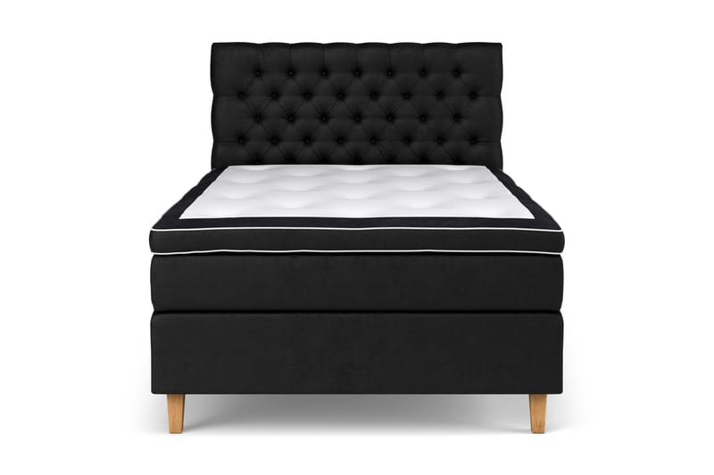 Sänkypaketti Celine 140x200 cm Sametti - Musta - Huonekalut - Sänky - Jenkkisängyt