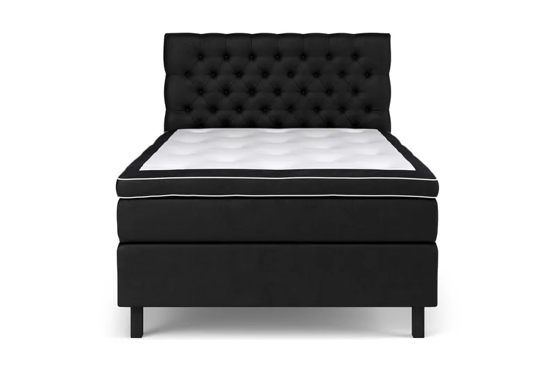 Sänkypaketti Celine 140x200 cm Sametti - Musta - Huonekalut - Sänky - Jenkkisängyt