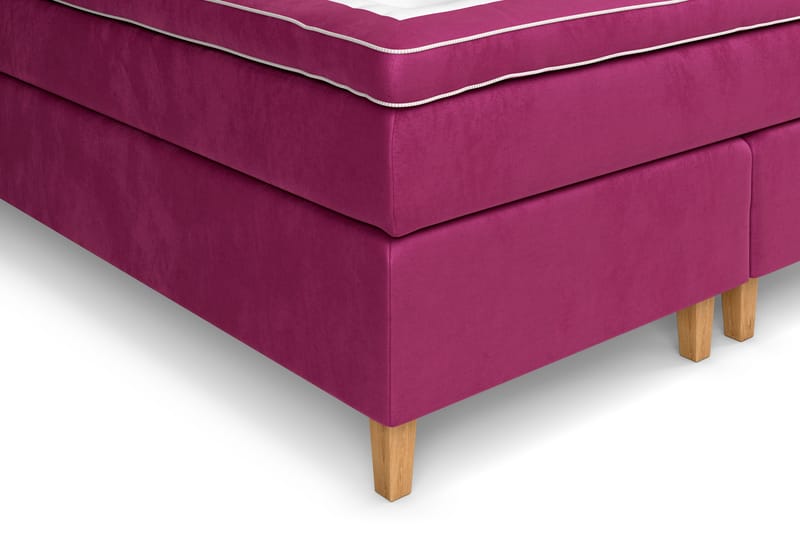 Sänkypaketti Celine 180x200 cm Sametti - Roosa - Huonekalut - Sänky - Jenkkisängyt