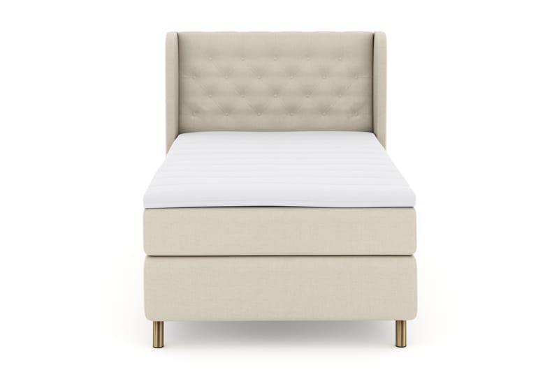 Sänkypaketti Choice No 3 120x200 Kova - Beige/Kuparijalat - Huonekalut - Sänky - Jenkkisängyt