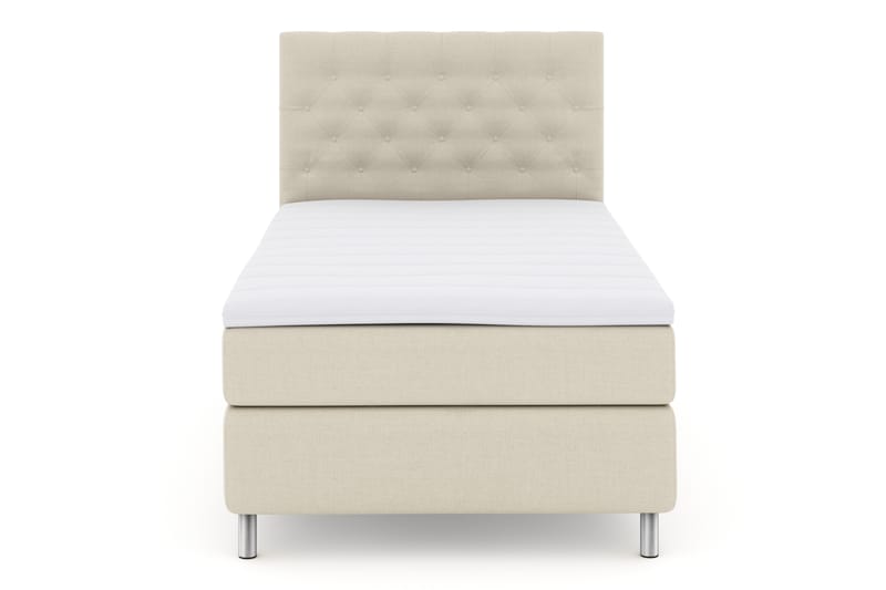 Sänkypaketti Choice No 3 120x200 Kova - Beige/Metallijalat - Huonekalut - Sänky - Jenkkisängyt