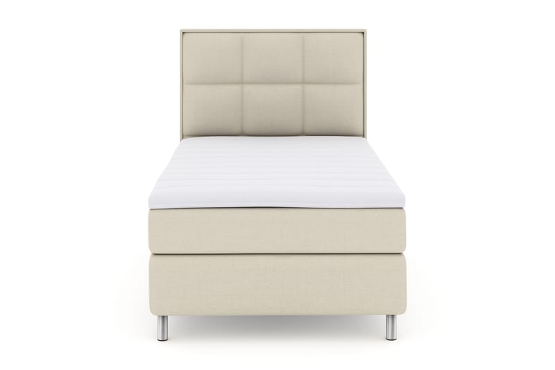 Sänkypaketti Choice No 3 120x200 Kova - Beige/Metallijalat - Huonekalut - Sänky - Jenkkisängyt