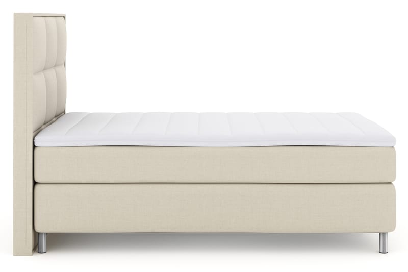 Sänkypaketti Choice No 3 120x200 Kova - Beige/Metallijalat - Huonekalut - Sänky - Jenkkisängyt