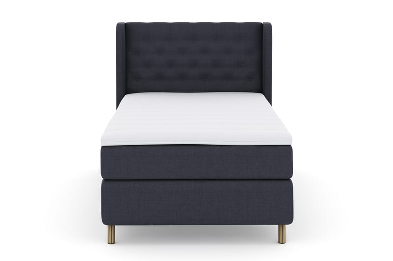 Sänkypaketti Choice No 3 120x200 Kova - Sininen/Kuparijalat - Huonekalut - Sänky - Jenkkisängyt