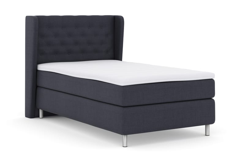 Sänkypaketti Choice No 3 120x200 Kova - Sininen/Metallijalat - Huonekalut - Sänky - Jenkkisängyt
