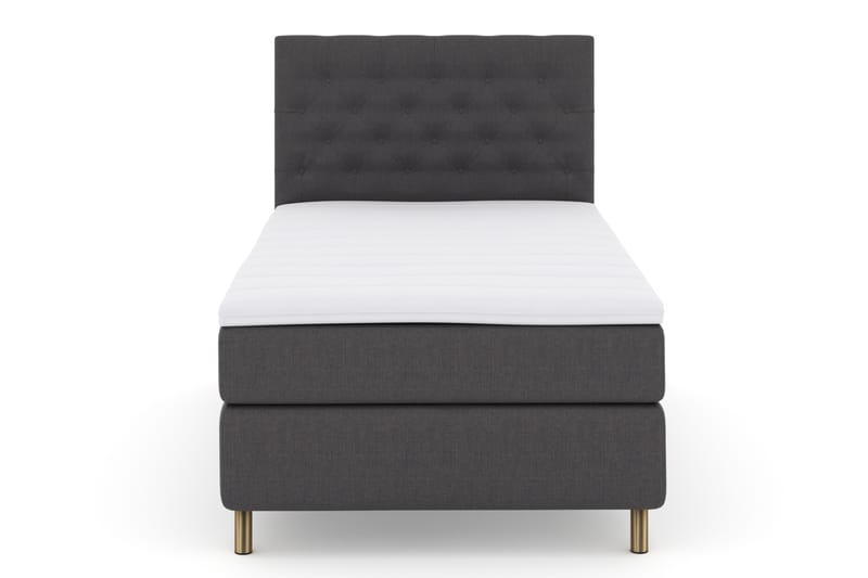 Sänkypaketti Choice No 3 120x200 Kova - Tummanharmaa/Kuparijalat - Huonekalut - Sänky - Jenkkisängyt