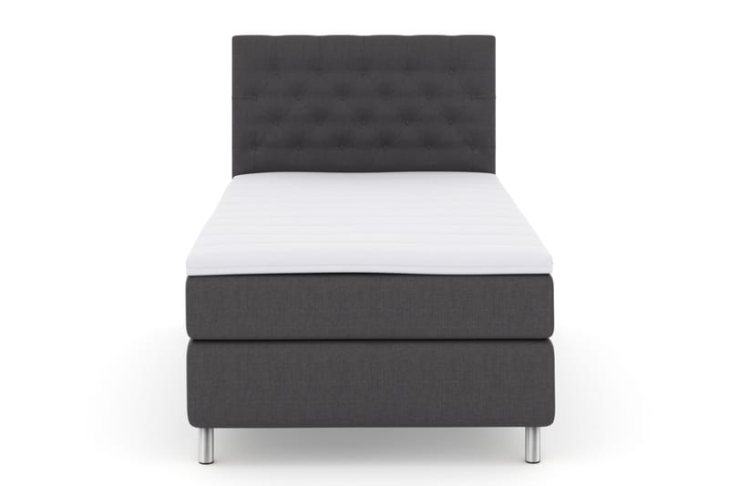 Sänkypaketti Choice No 3 120x200 Kova - Tummanharmaa/Metallijalat - Huonekalut - Sänky - Jenkkisängyt