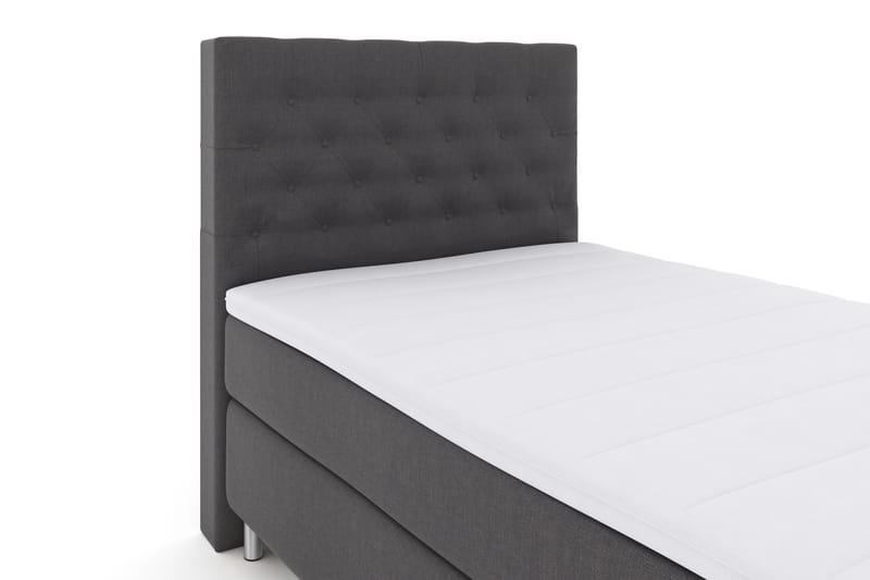 Sänkypaketti Choice No 3 120x200 Kova - Tummanharmaa/Metallijalat - Huonekalut - Sänky - Jenkkisängyt
