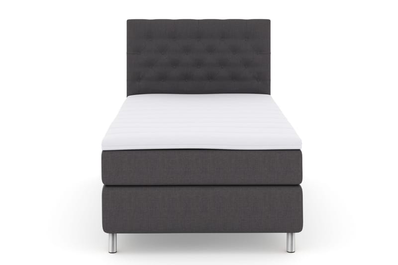 Sänkypaketti Choice No 3 120x200 Kova, Tummanharmaa/Metallijalat