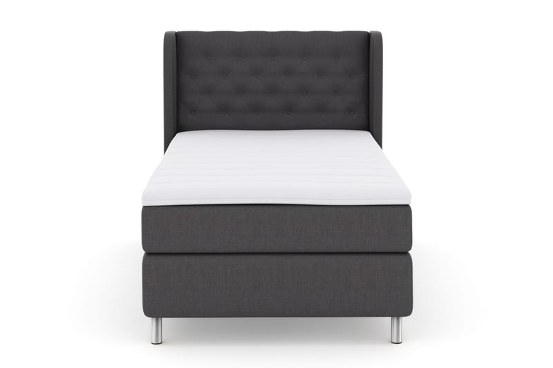 Sänkypaketti Choice No 3 120x200 Kova - Tummanharmaa/Metallijalat - Huonekalut - Sänky - Jenkkisängyt