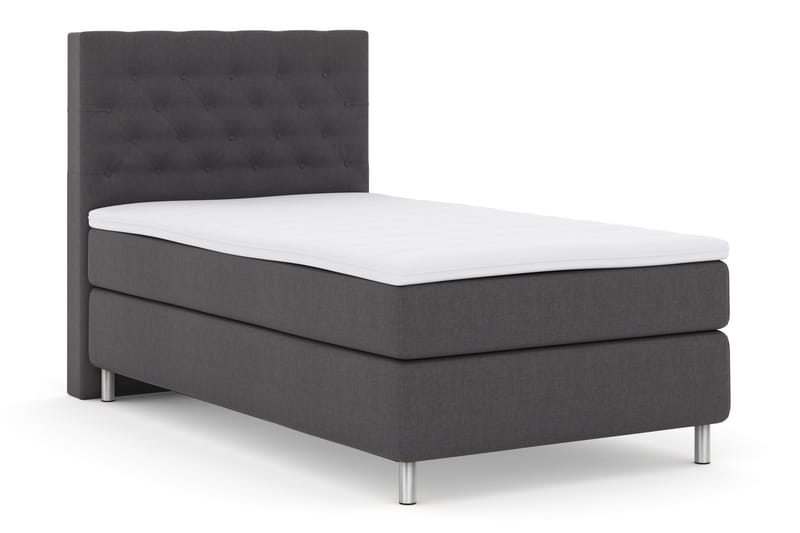 Sänkypaketti Choice No 3 120x200 Kova - Tummanharmaa/Metallijalat - Huonekalut - Sänky - Jenkkisängyt