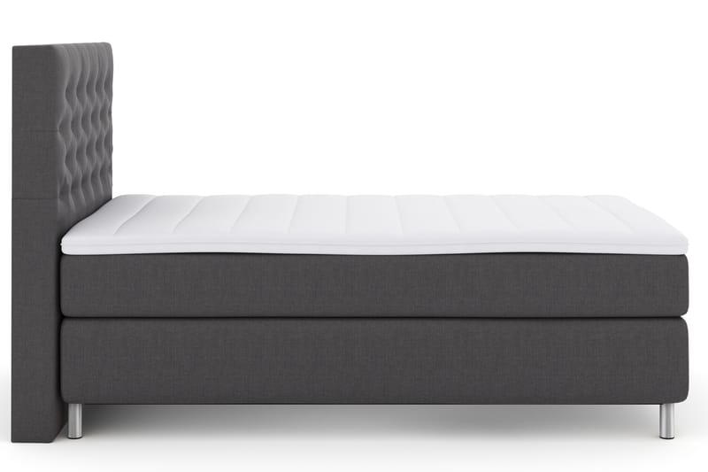 Sänkypaketti Choice No 3 120x200 Kova - Tummanharmaa/Metallijalat - Huonekalut - Sänky - Jenkkisängyt