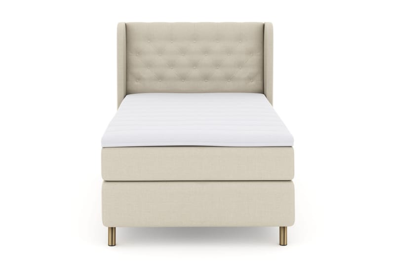 Sänkypaketti Choice No 3 120x200 Medium - Beige/Kuparijalat - Huonekalut - Sänky - Jenkkisängyt