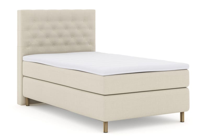 Sänkypaketti Choice No 3 120x200 Medium - Beige/Kuparijalat - Huonekalut - Sänky - Jenkkisängyt