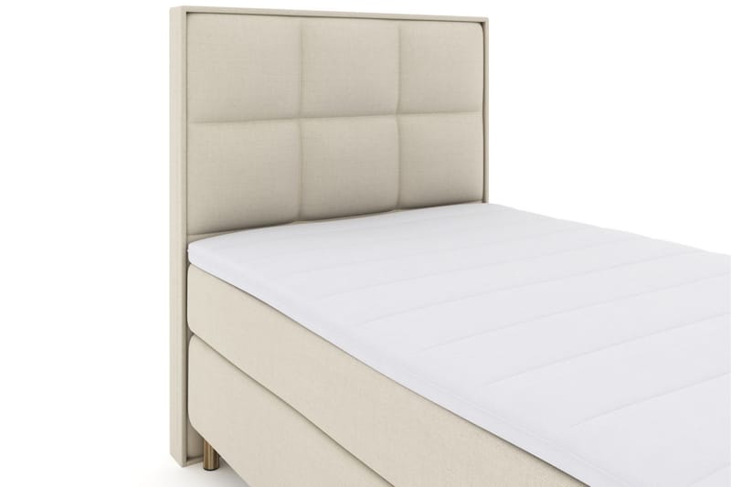 Sänkypaketti Choice No 3 120x200 Medium - Beige/Kuparijalat - Huonekalut - Sänky - Jenkkisängyt