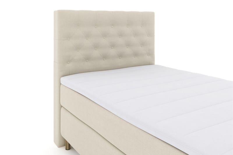 Sänkypaketti Choice No 3 120x200 Medium - Beige/Kuparijalat - Huonekalut - Sänky - Jenkkisängyt