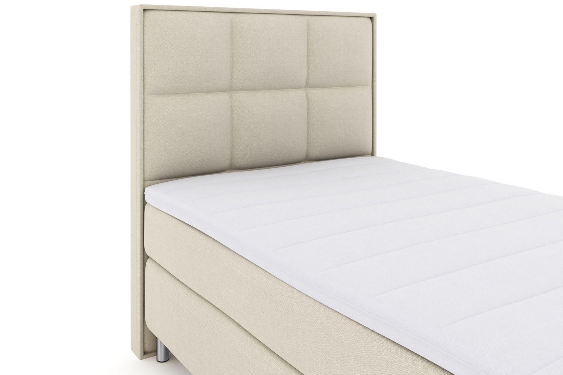 Sänkypaketti Choice No 3 120x200 Medium - Beige/Metallijalat - Huonekalut - Sänky - Jenkkisängyt