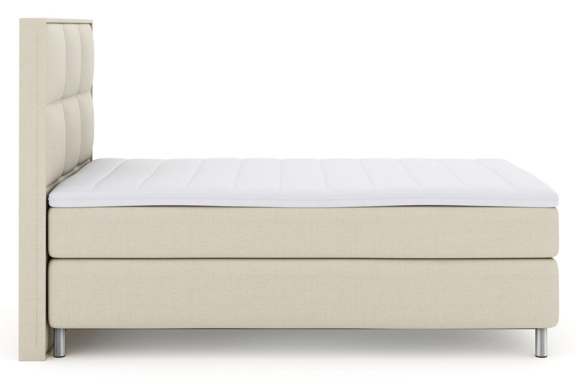 Sänkypaketti Choice No 3 120x200 Medium - Beige/Metallijalat - Huonekalut - Sänky - Jenkkisängyt