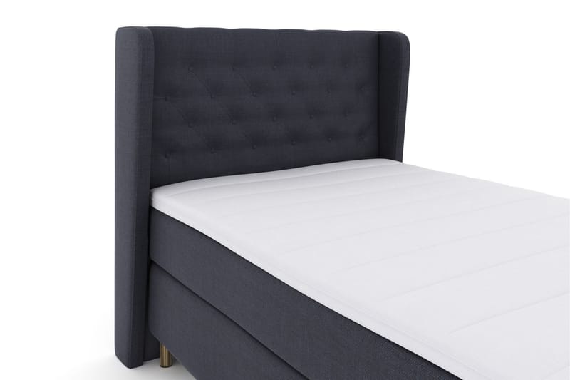 Sänkypaketti Choice No 3 120x200 Medium - Sininen/Kuparijalat - Huonekalut - Sänky - Jenkkisängyt