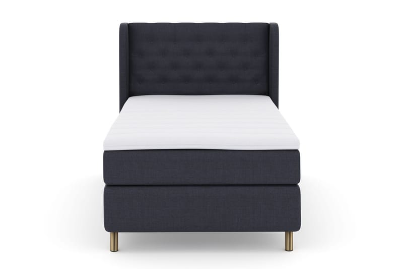 Sänkypaketti Choice No 3 120x200 Medium - Sininen/Kuparijalat - Huonekalut - Sänky - Jenkkisängyt