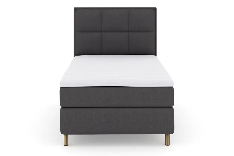 Sänkypaketti Choice No 3 120x200 Medium - Tummanharmaa/Kuparijalat - Huonekalut - Sänky - Jenkkisängyt
