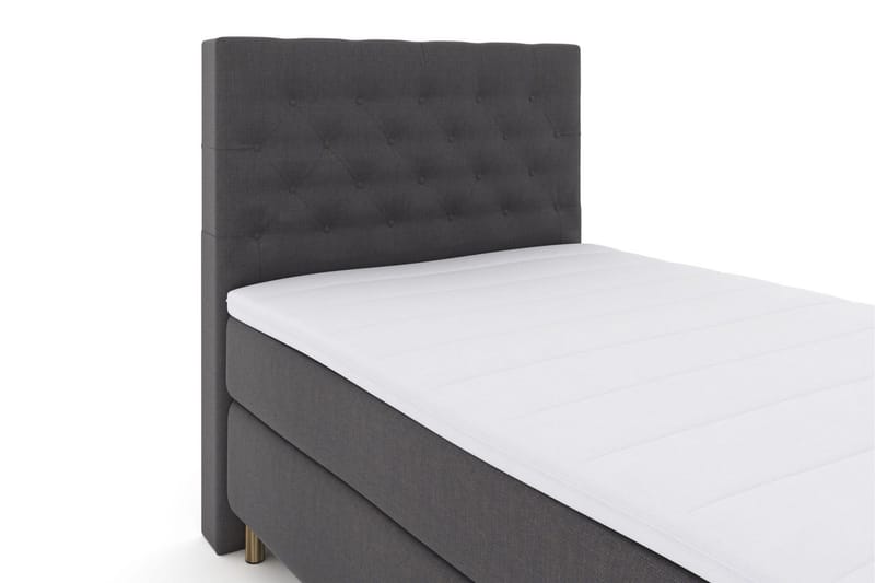 Sänkypaketti Choice No 3 120x200 Medium - Tummanharmaa/Kuparijalat - Huonekalut - Sänky - Jenkkisängyt